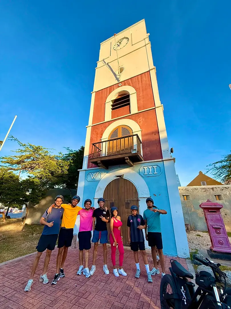 Group photo at the Willem III tower
